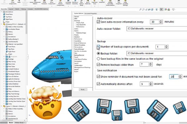 autosave in solidworks