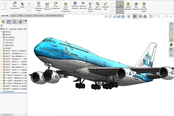 SOLIDWORKS Boeing 747 course