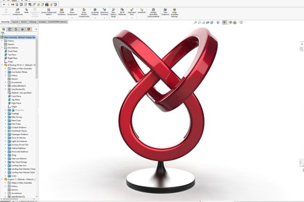 How to model a Trefoil Knot in SOLIDWORKS?
