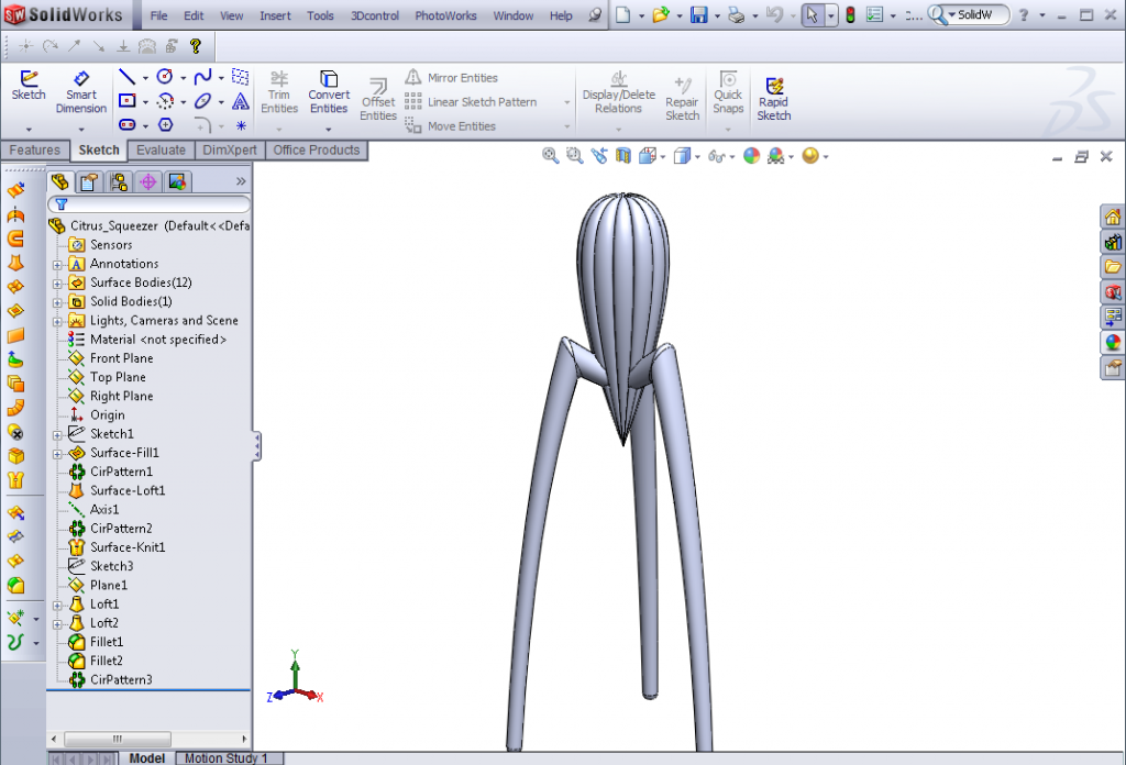Open your SOLIDWORKS file